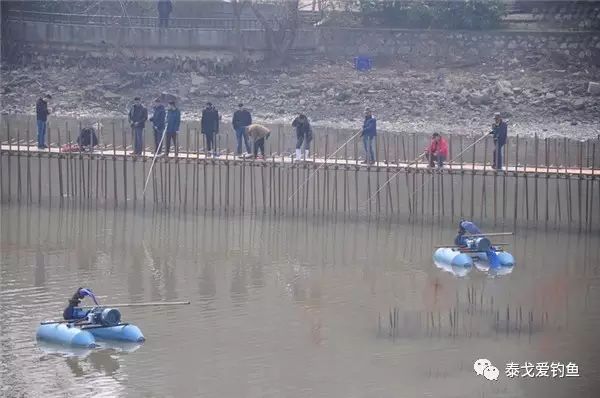 【地方鱼闻】南京钓友齐刷刷站在河道清淤施工架上钓鱼