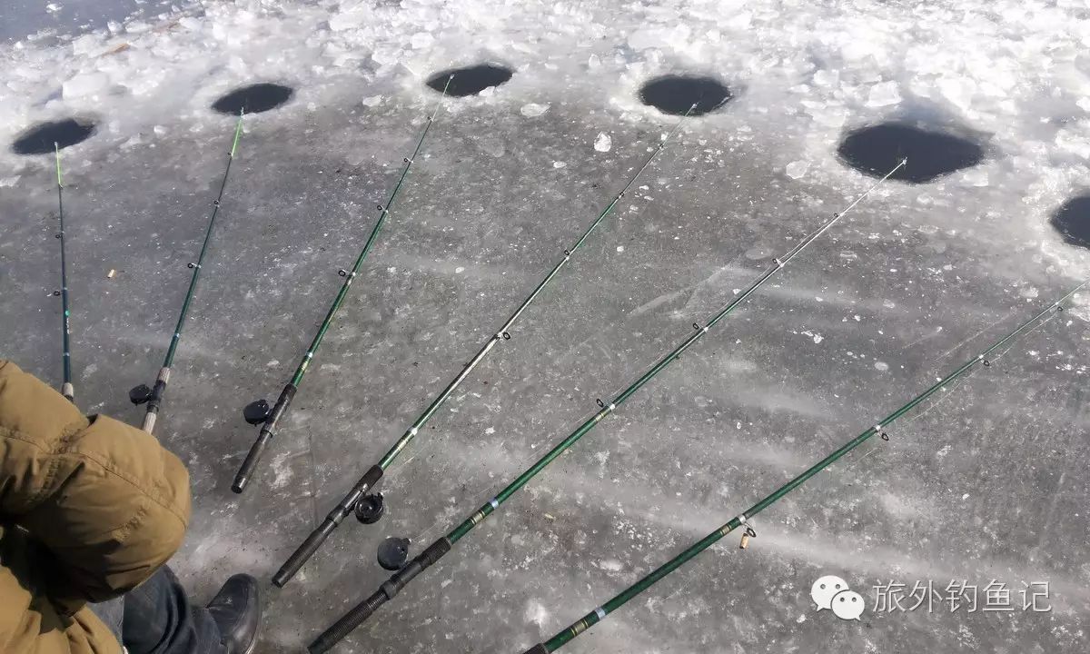 男子在冰上钓鱼 拉上来的一刻令人欣喜如狂