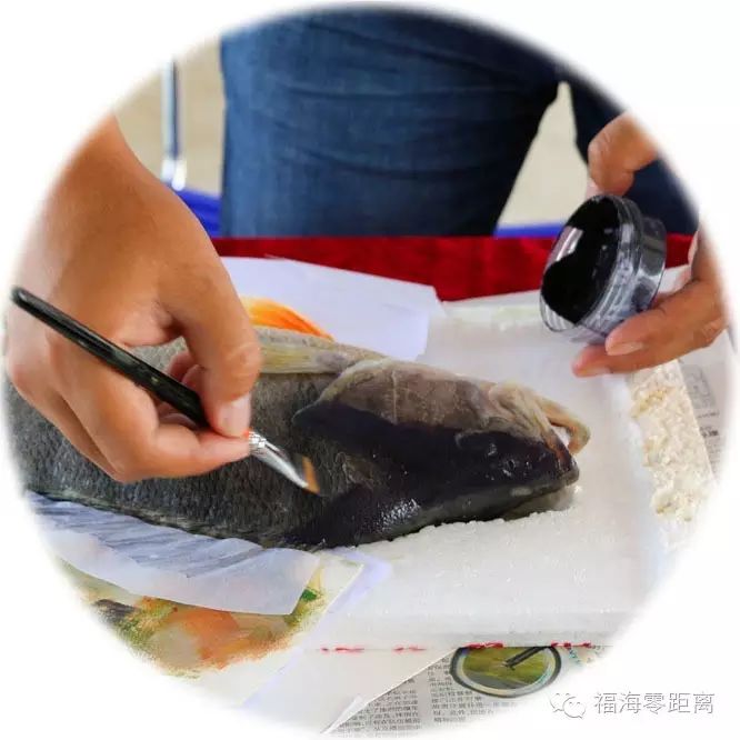鱼拓艺术为中国·新疆·福海县第三届路亚船钓公开赛增光添彩