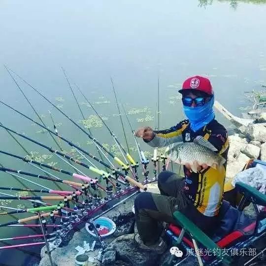 【爱钓】钓鱼就得这样，摆上很多鱼竿，钓个痛快！
